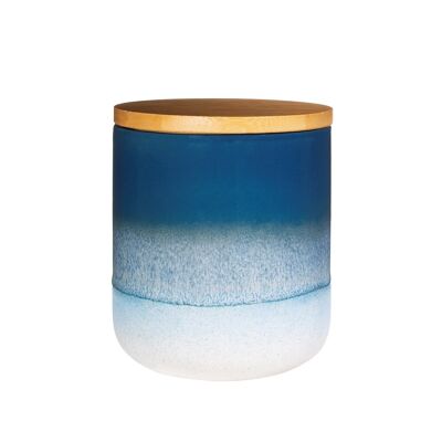 Mojave Glaze Canister Blue