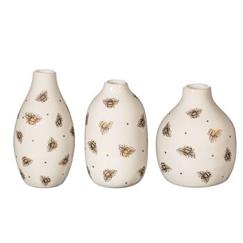 Vases Reine des Abeilles - Lot de 3 1