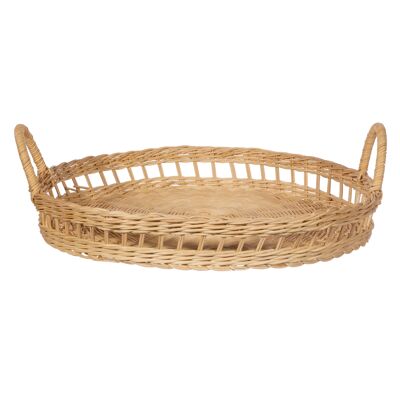 Decorative Round Rattan Tray