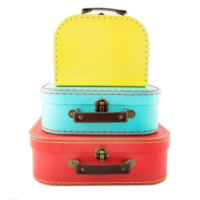 Maletas Retro Brights - Set de 3