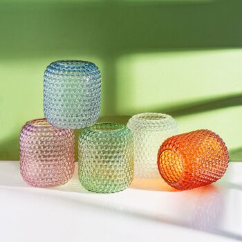 Vase à boules en verre 3