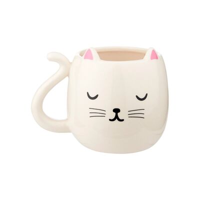 Tasse en forme de chat mignon