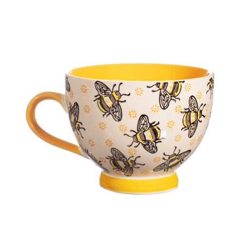 Busy Bees Stamped Mug