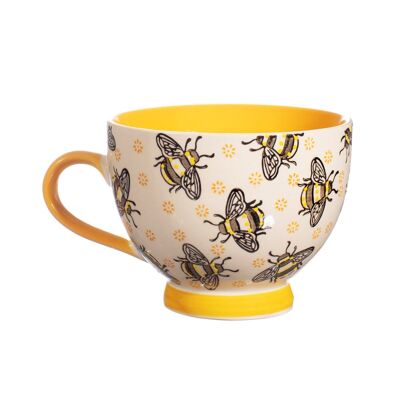 Beschäftigte Bienen gestempelt Tasse