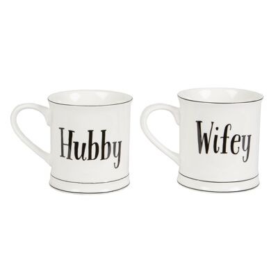 Wifey & Hubby Tasse assortie