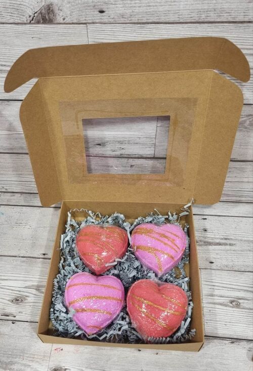 With love- Set of 4 Bath Bombs