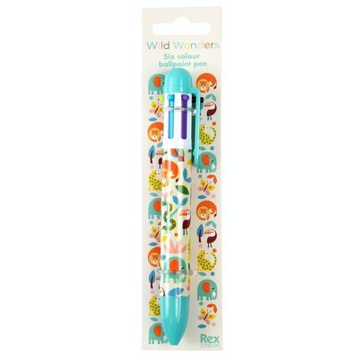 Stift mit sechs Farben - Wild Wonders