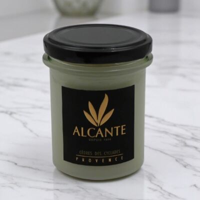 Vela perfumada Ambiance 150g Alcante, Cedros de las Cícladas