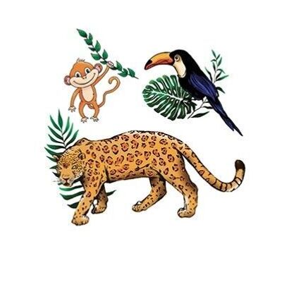 Tatouage éphémère : Jungle x5