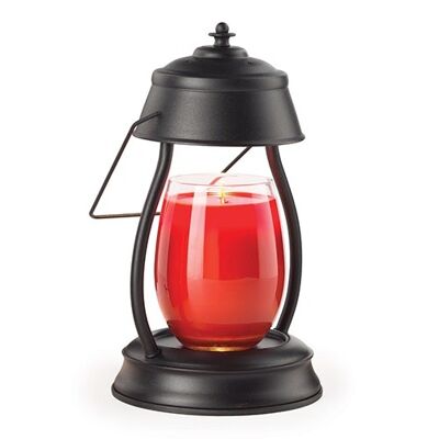 CANDLE WARMERS® HURRICANE lantern metal for scented candles black