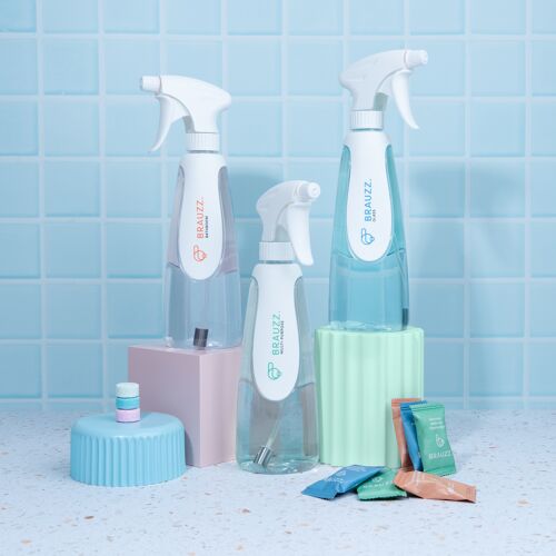 Surface cleaners detergent (Multi-purpose, Bathroom, Glass) + Plastic-free + Refillable