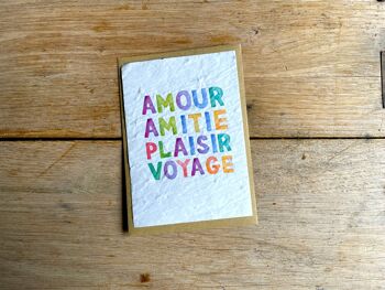 Amour, amitié plaisir voyage