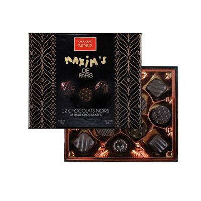 Caja Conocedores | 12 chocolates oscuros
