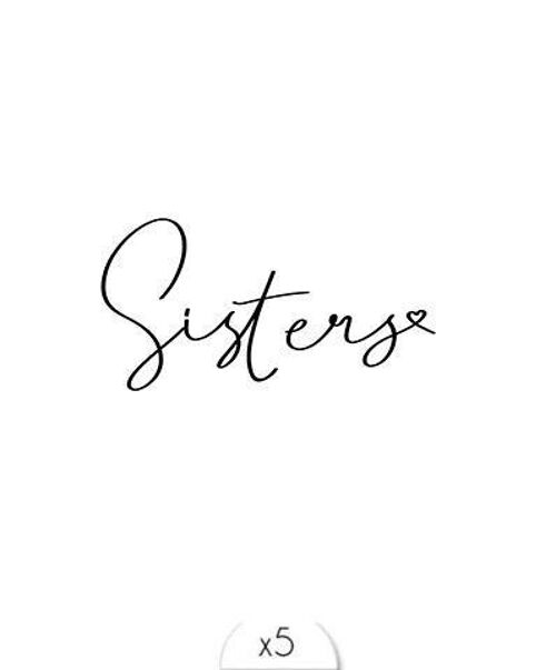 Tatouage éphémère : Sisters
