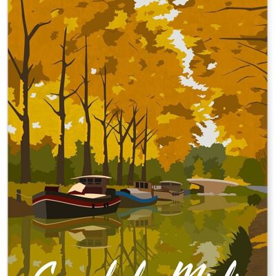 Illustrative poster of the Canal du Midi