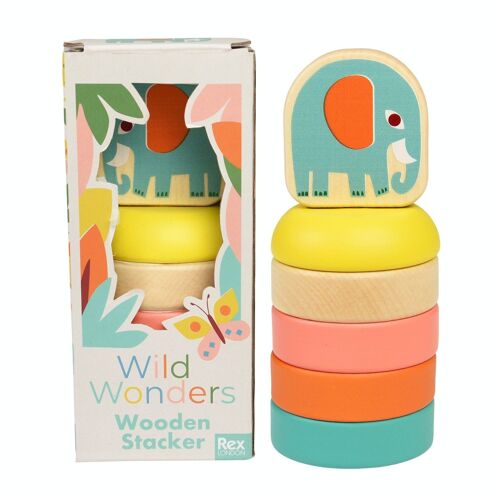 Wooden stacker - Wild Wonders