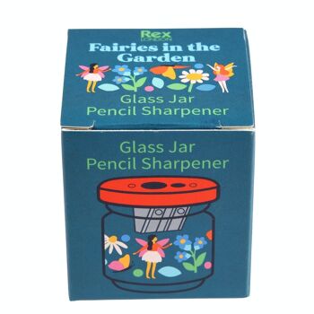 Taille-crayon pot en verre - Les fées du jardin 2