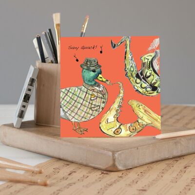 Saxophone Greeting Card