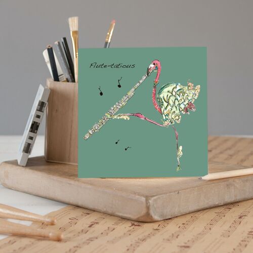 Flute Greeting Card