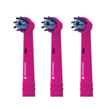 Pack de 3 brossettes compatibles Oral-B Multi Color Cross Edition Neon Pink Pack 2