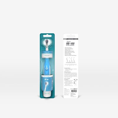 RB-100 Clean Action battery-powered electric toothbrush + 2 batteries included