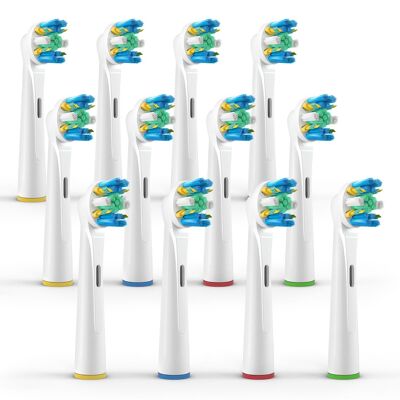 Pack of 12 Oral-B Total Action compatible brush heads