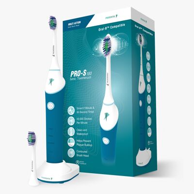 Sonic Pro-S 180 Multi Action Electric Toothbrush + 2 Replacement Heads