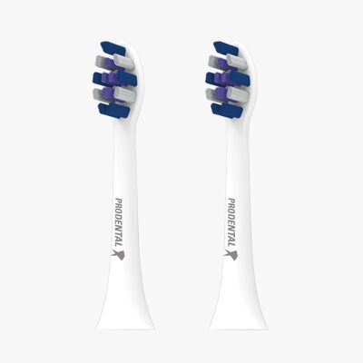 Pack of 3 Philips and Prodental S-Series Gum Action compatible brush heads