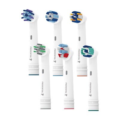 Pack de 6 cabezales de cepillo compatibles con Oral-B Discovery Actions