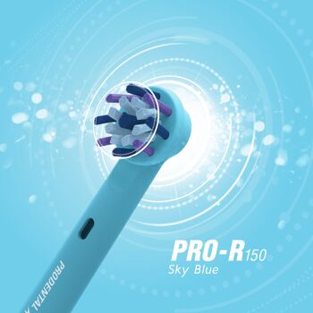 Pack de 3 brossettes compatibles Oral-B Multi Action Color Sky Blue 3