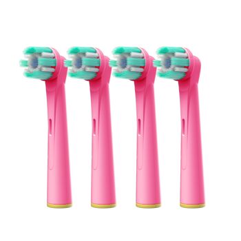 Pack de 4 brossettes compatibles Oral-B Clean Action Colors Pink Bubblegum 1