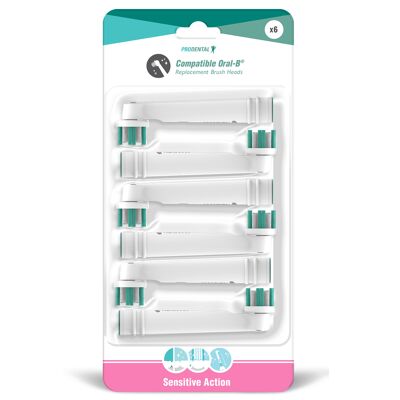 Pack de 10 brossettes compatibles Oral-B Sensitive Action