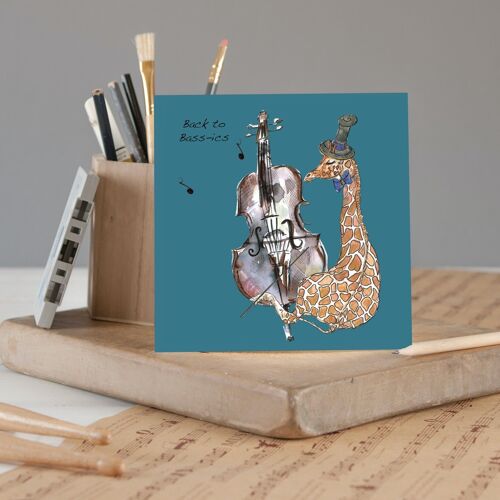 Double Bass Greeting Card