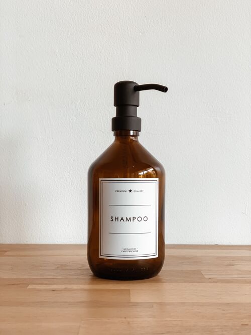Flacon Shampoo Ambre - 500 ml
