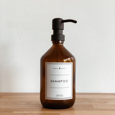 Amber Shampooflasche - 500 ml