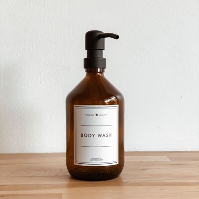Amber Body Wash Flasche - 500 ml