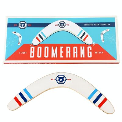 Boomerang de madera - Oso salvaje