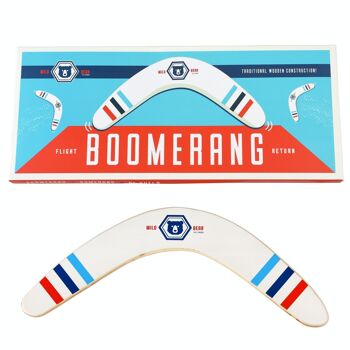 Boomerang en bois - Ours sauvage 1