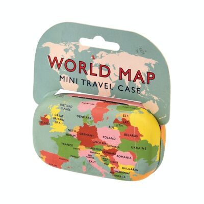 Mini trousse de voyage - Carte du monde