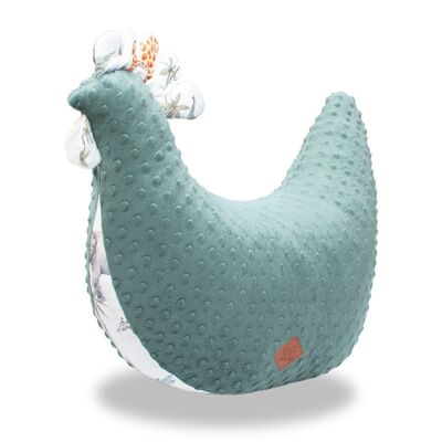 Green Hen Nursing Cushion Made In France Safari