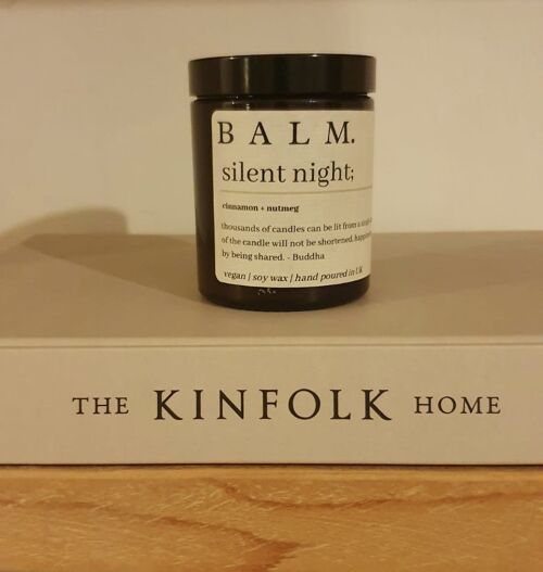 SILENT NIGHT; Soy Wax Candle