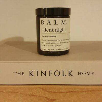 SILENT NIGHT; Soy Wax Candle