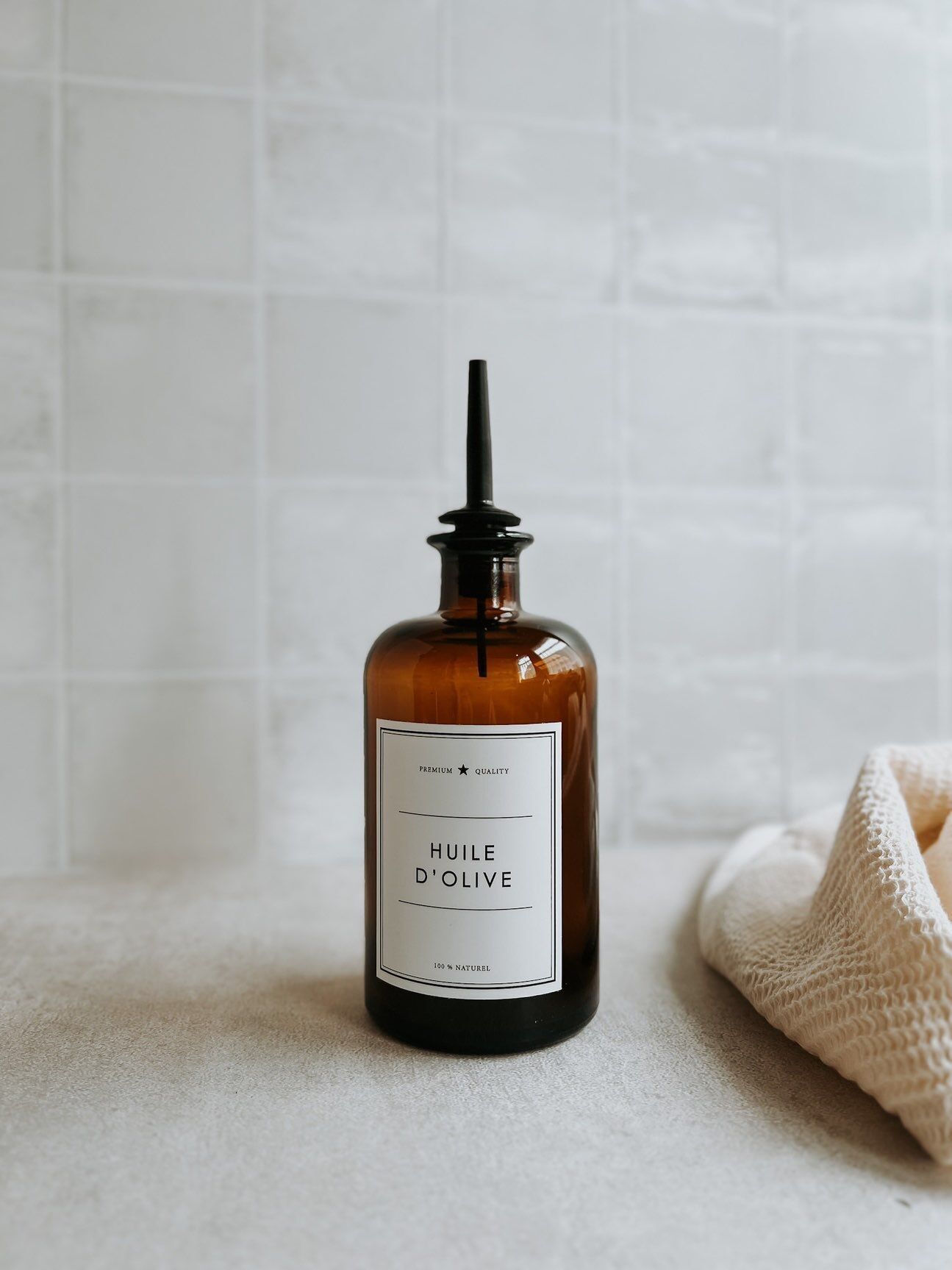 Bernsteinöl/Olivenölflasche