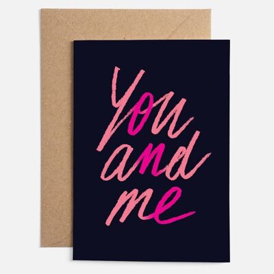 You and Me Are One Greeting Card