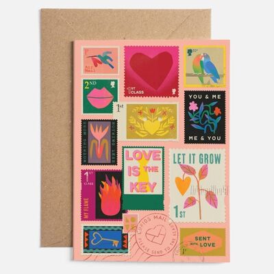 Timbres d'amour | Carte