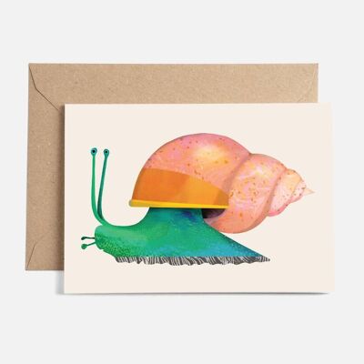 Carte de courrier d'escargot