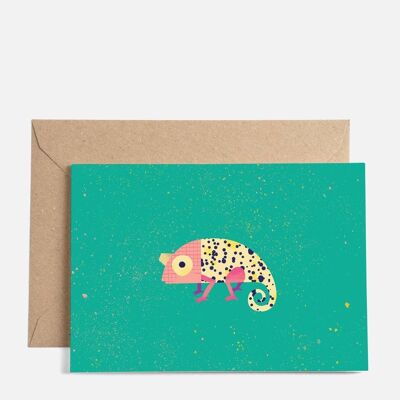 Tiny Chameleon Card