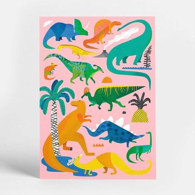 Dinos Postcard