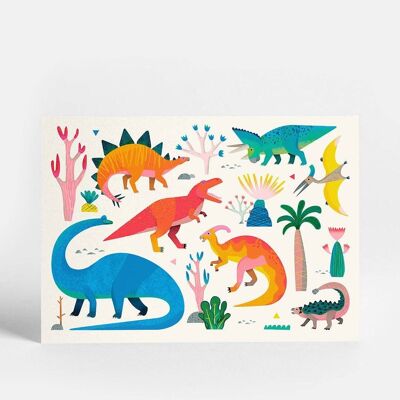Cartolina del giorno dei dinosauri
