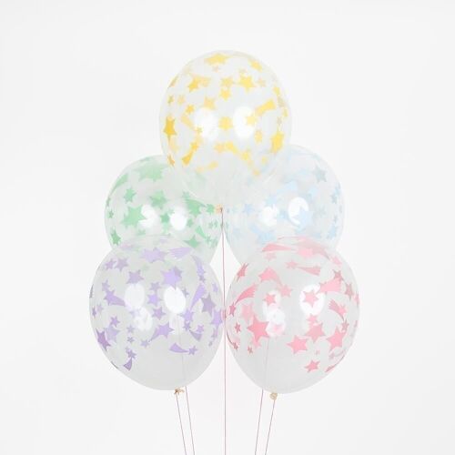 5 Ballons de baudruche : licorne cosmique